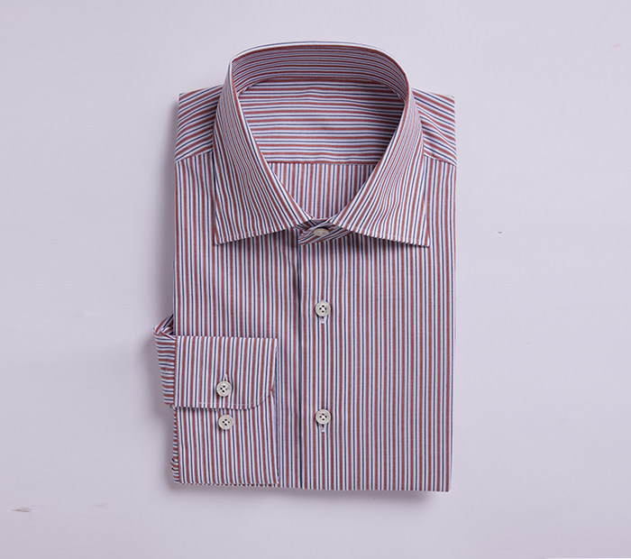 Copper Rust Stripe Fromal Shirt - SH007