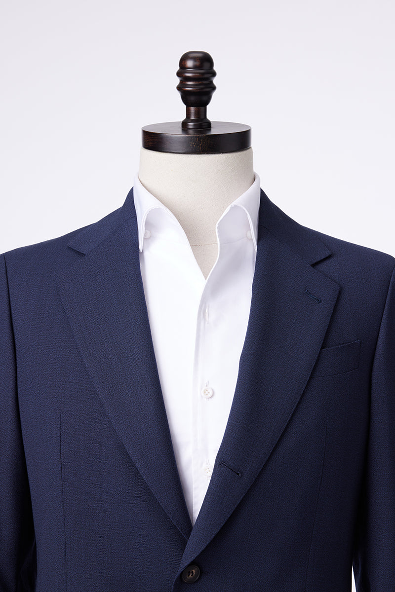 Blue Lapel Collar Suit