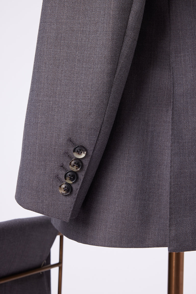 Charcoal Grey Double Breasted Suit