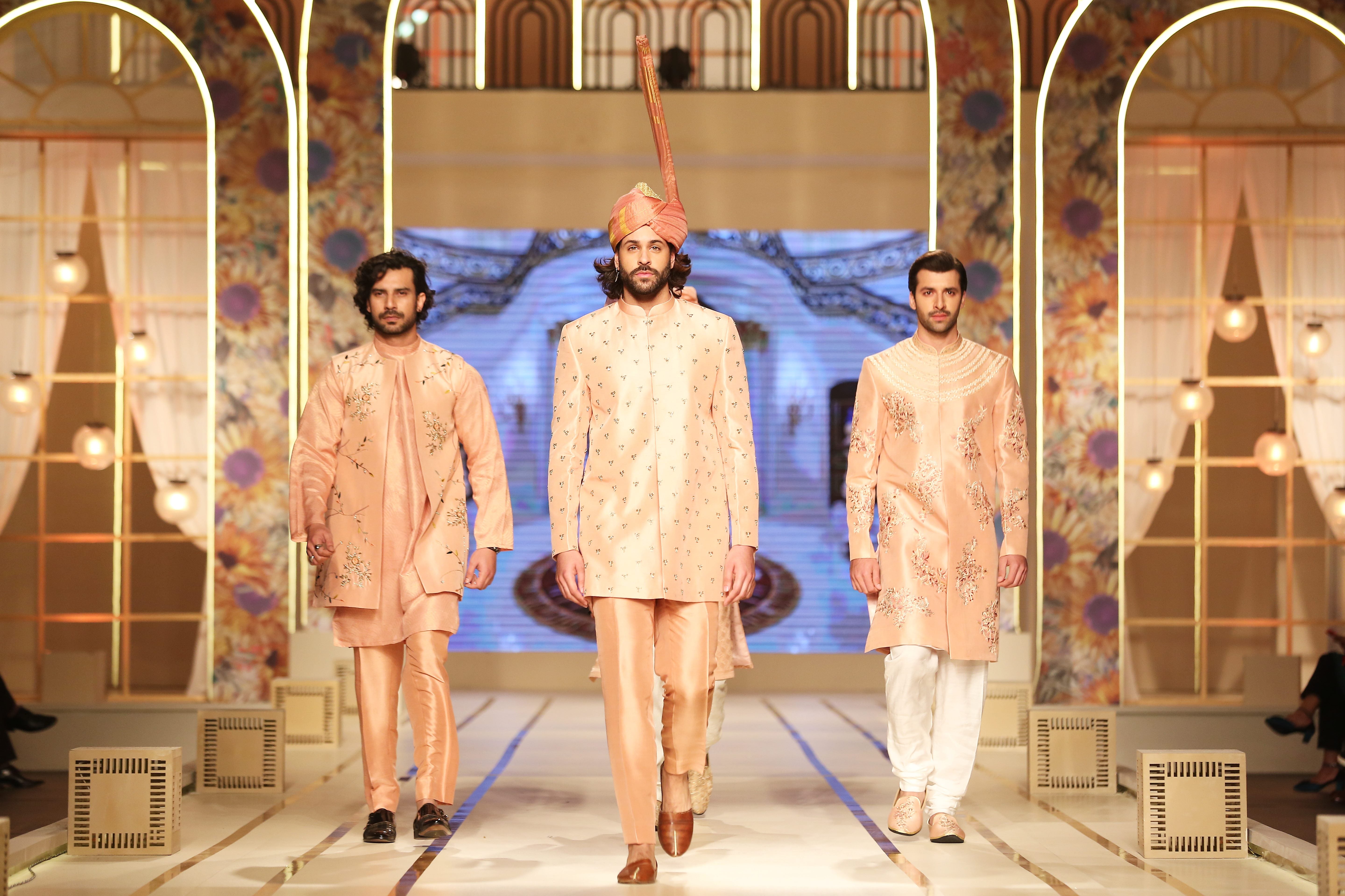 Salmon Pink Short Sherwani