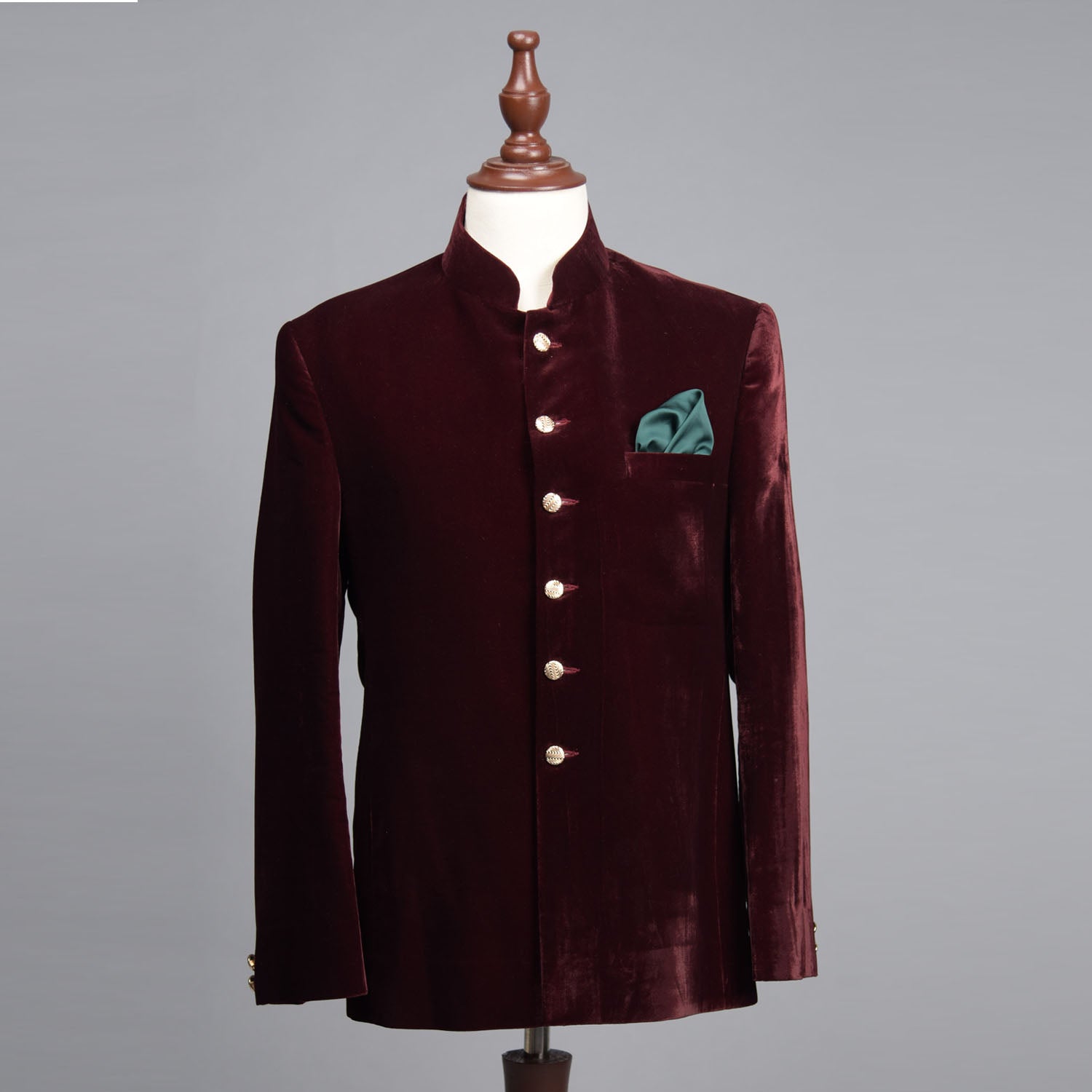 Velvet Maroon Prince Coat