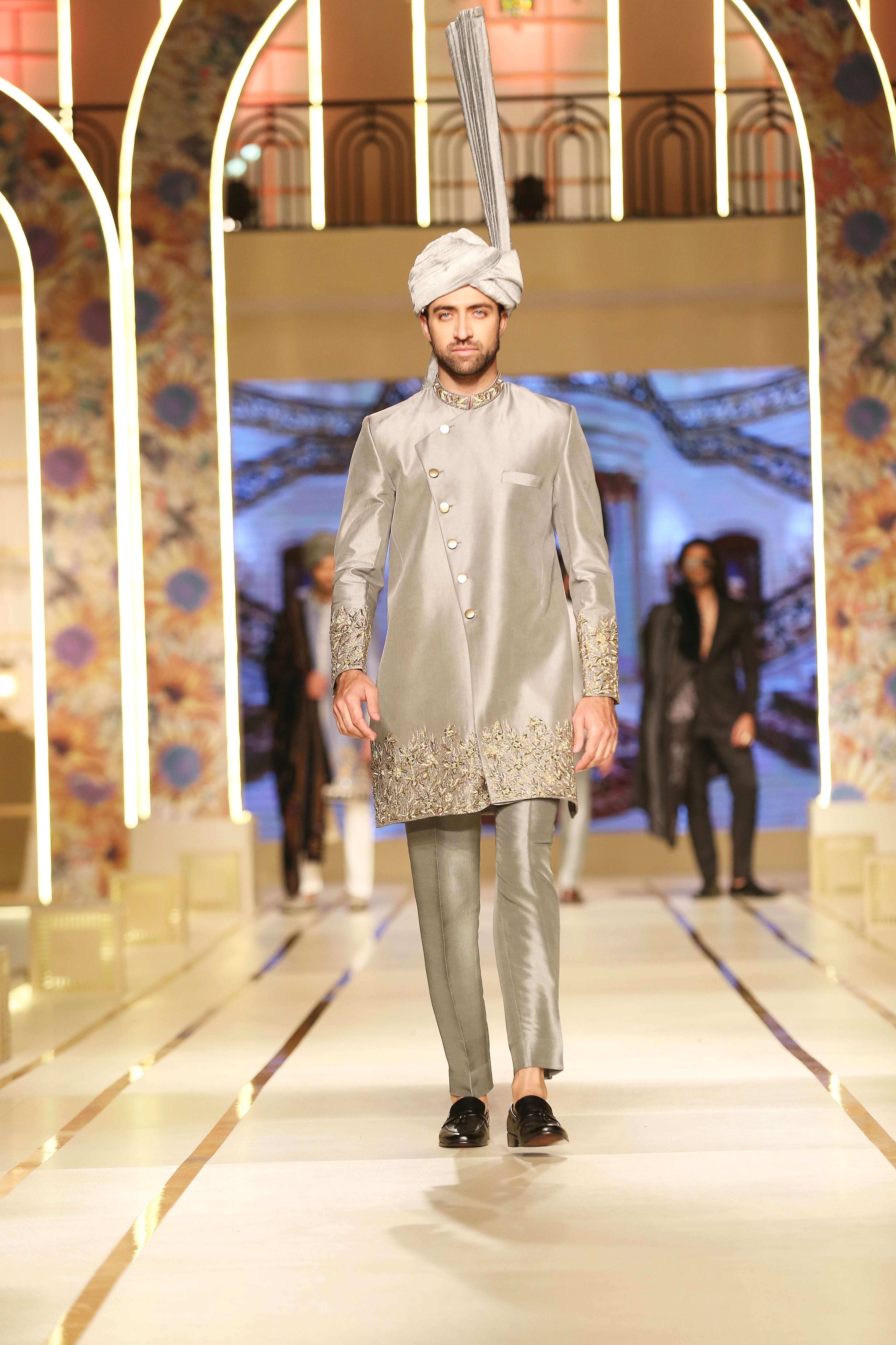 Grey Short Sherwani