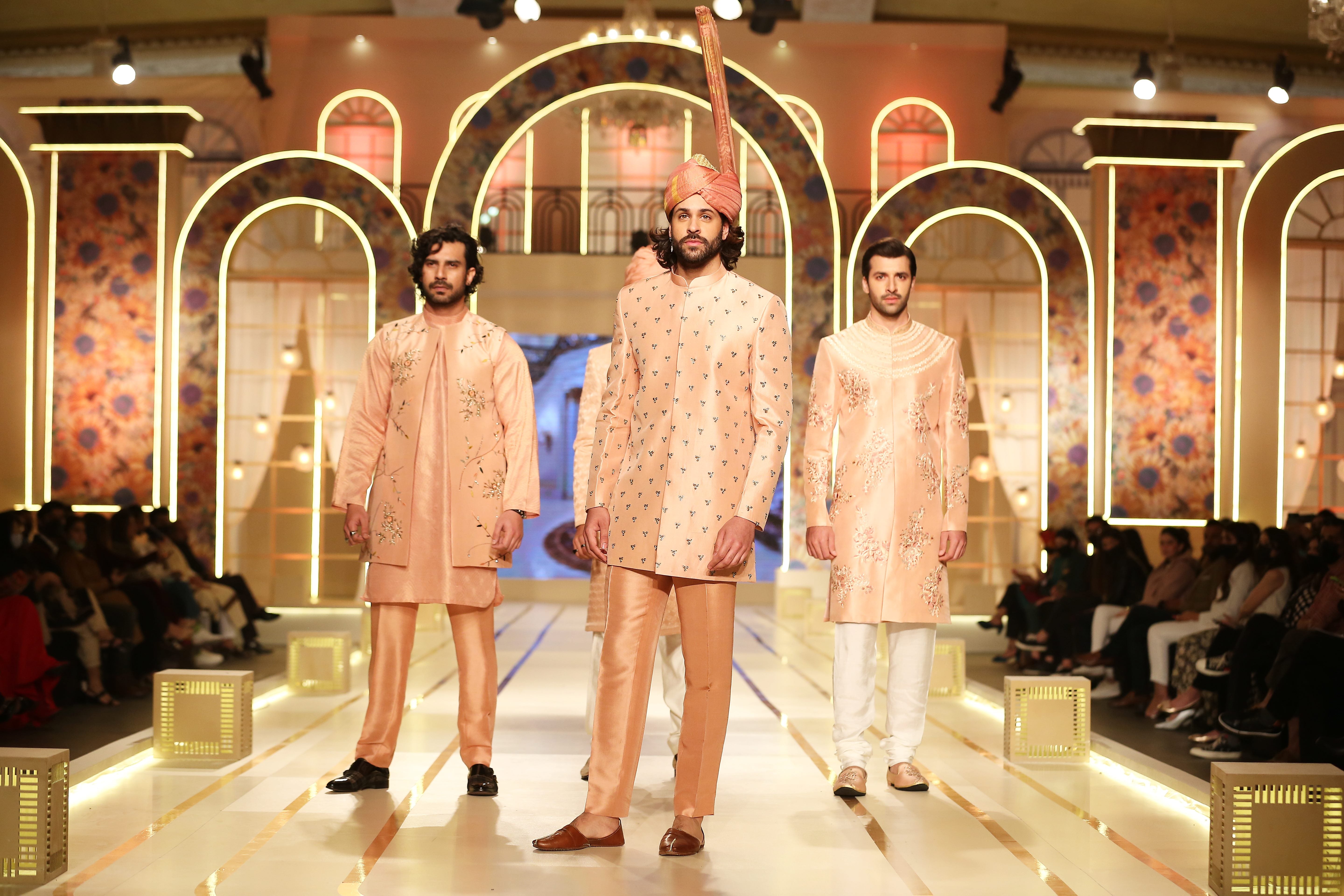 Salmon Pink Short Sherwani