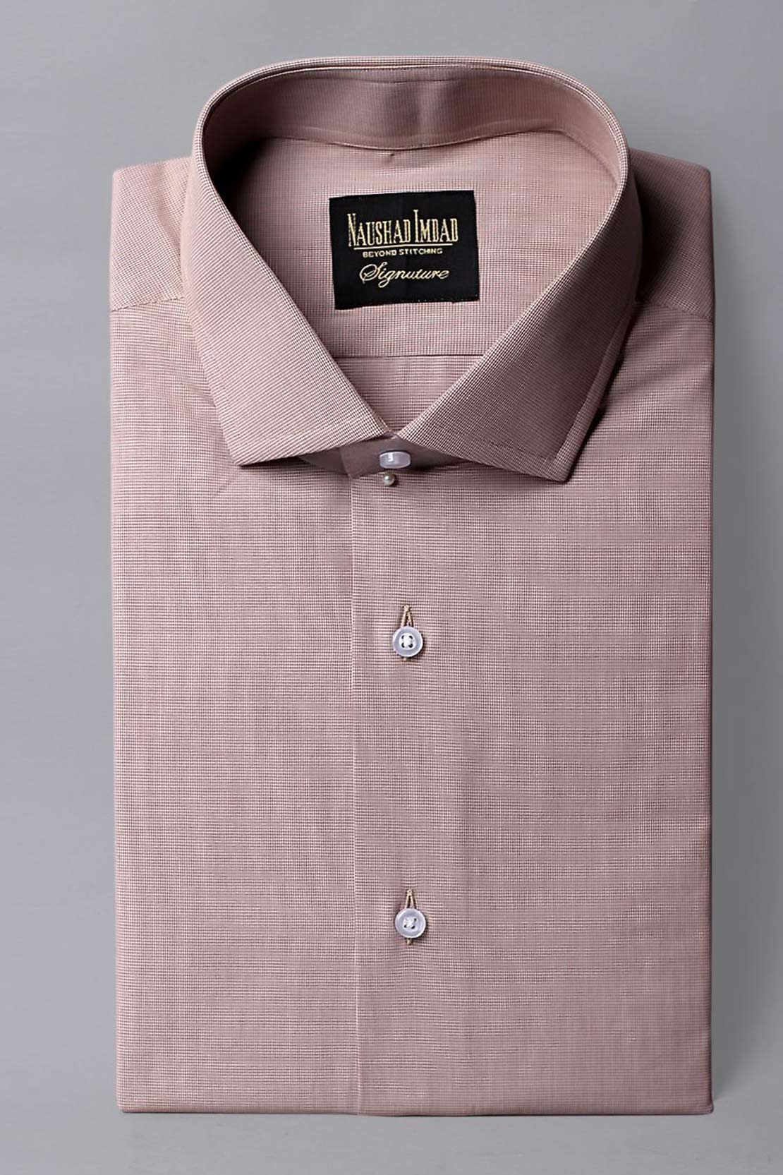 Buy Light Brown Texture Formal Men's Shirt