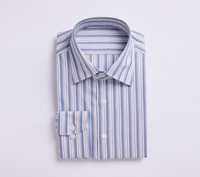 Cadet Grey Formal Stripped Shirt - SH003