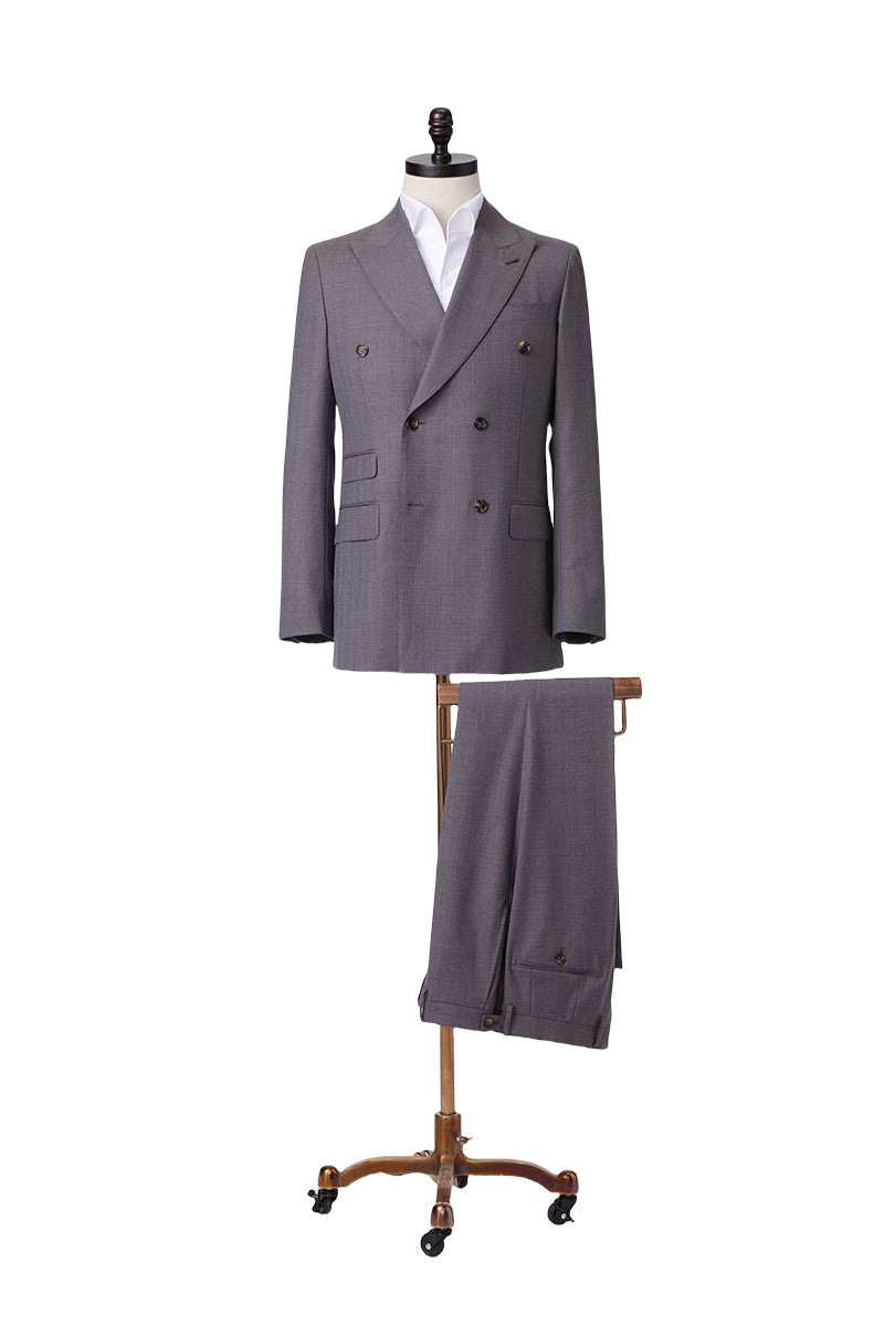 Charcoal Grey Double Breasted Suit