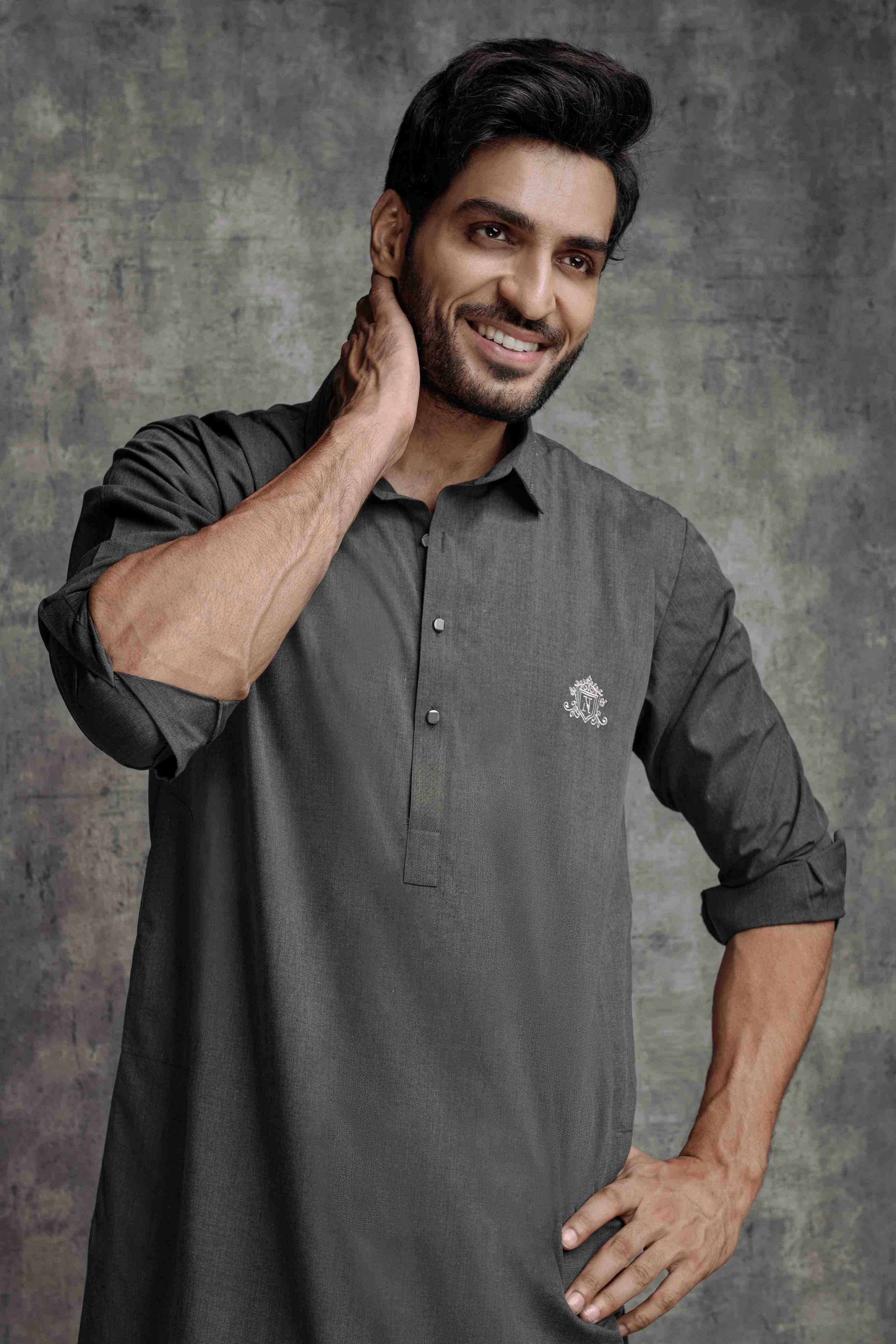 Charcoal Shalwar Kameez