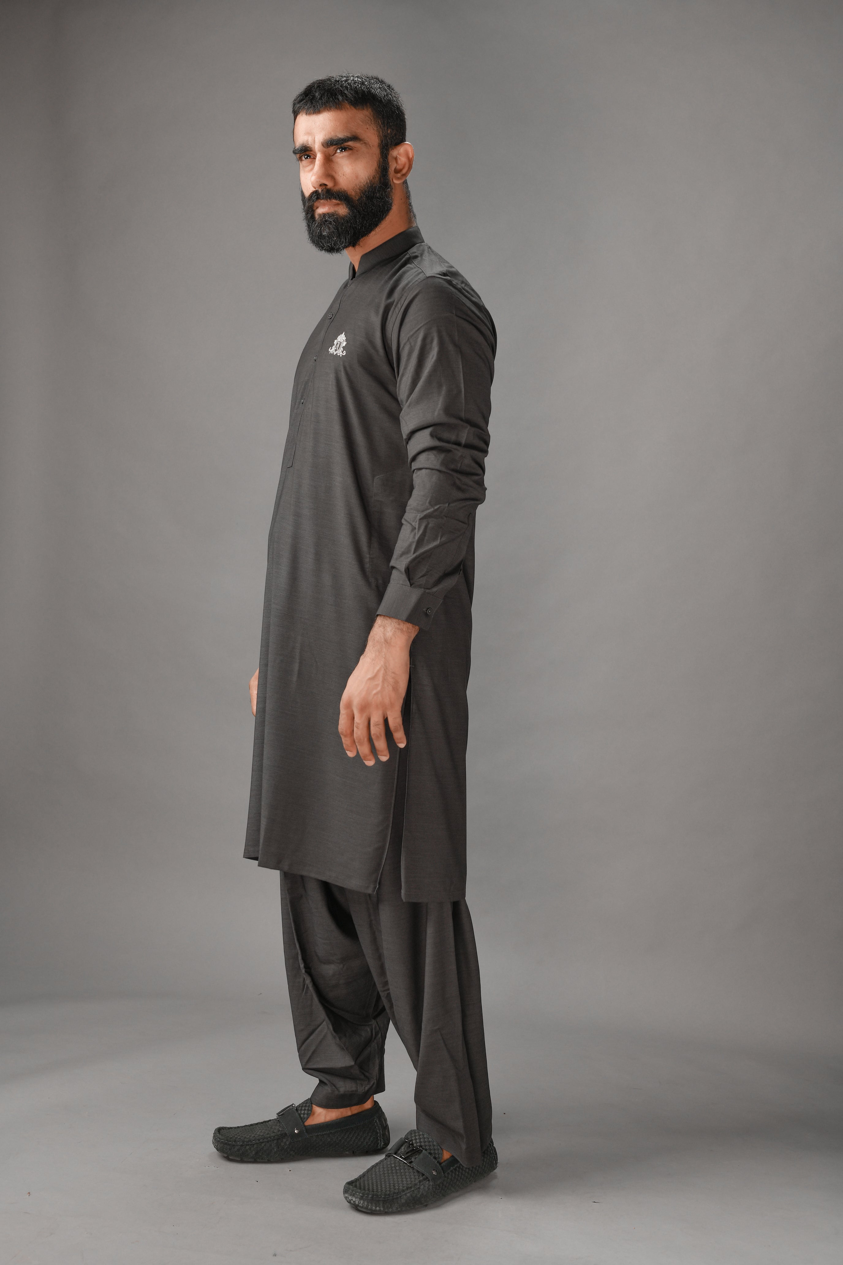 Charcoal Gray Kurta - Occasions 21