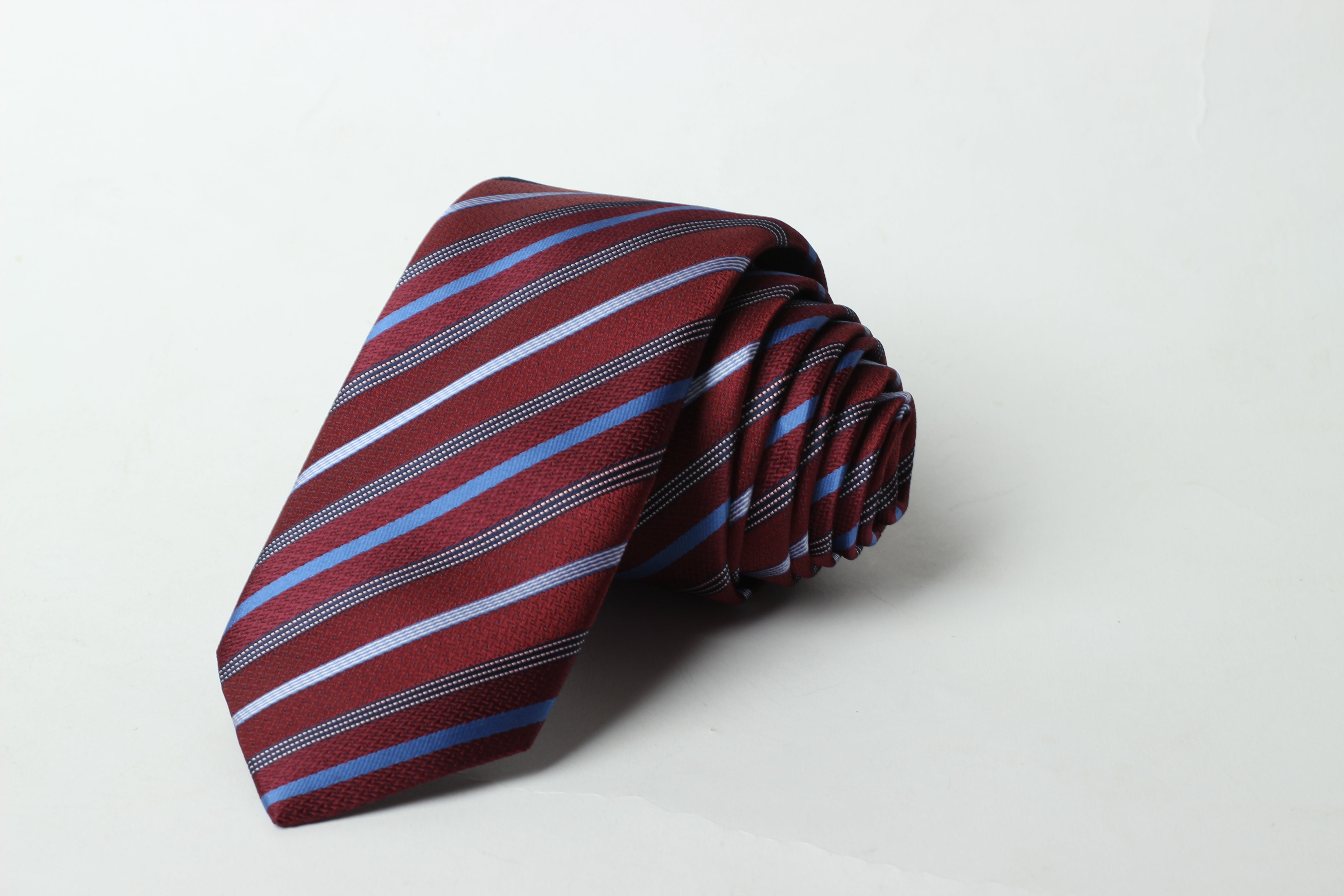 Maroon Stripes Tie