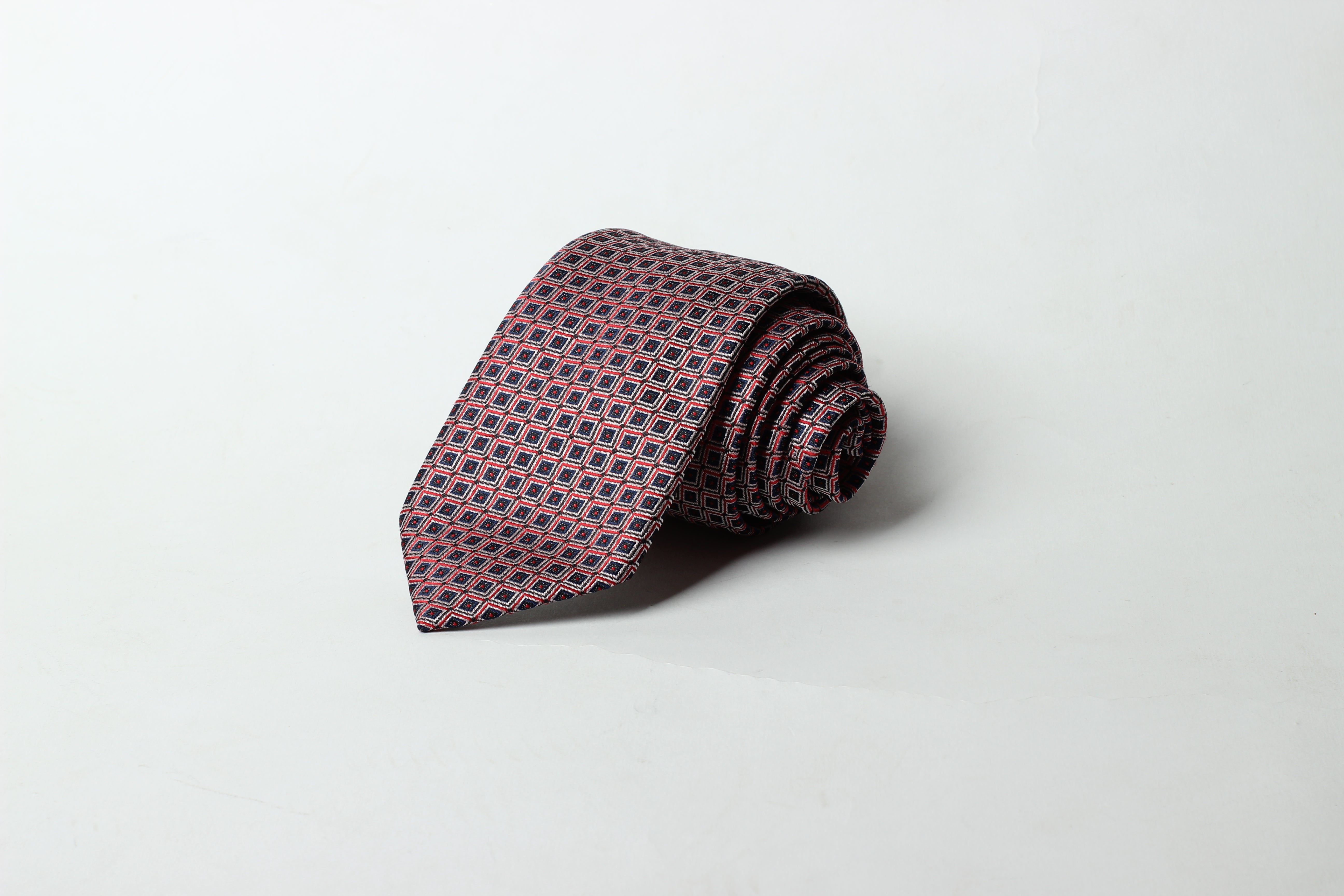 Maroon Check Tie