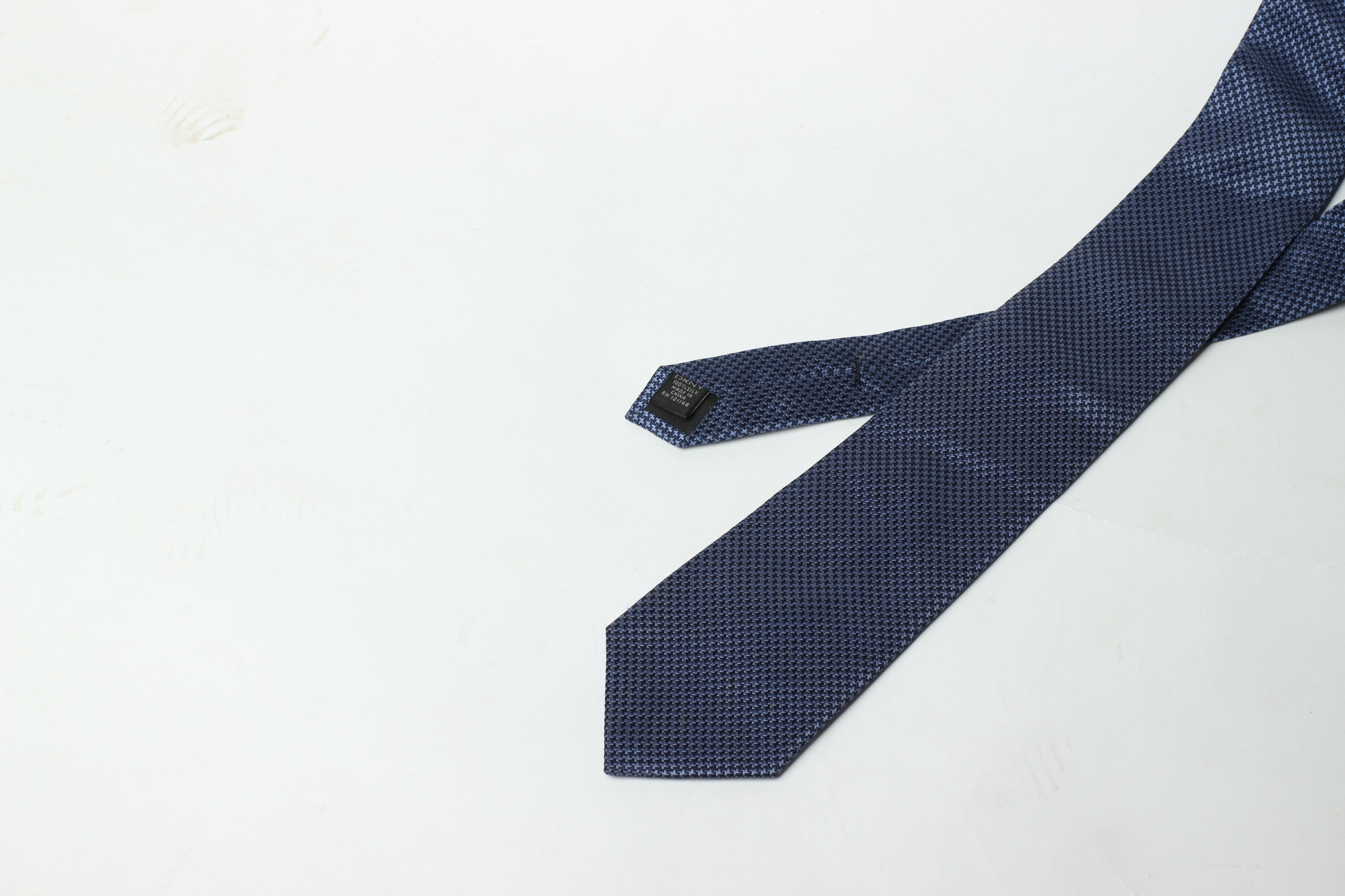 Navy Blue Checks Tie