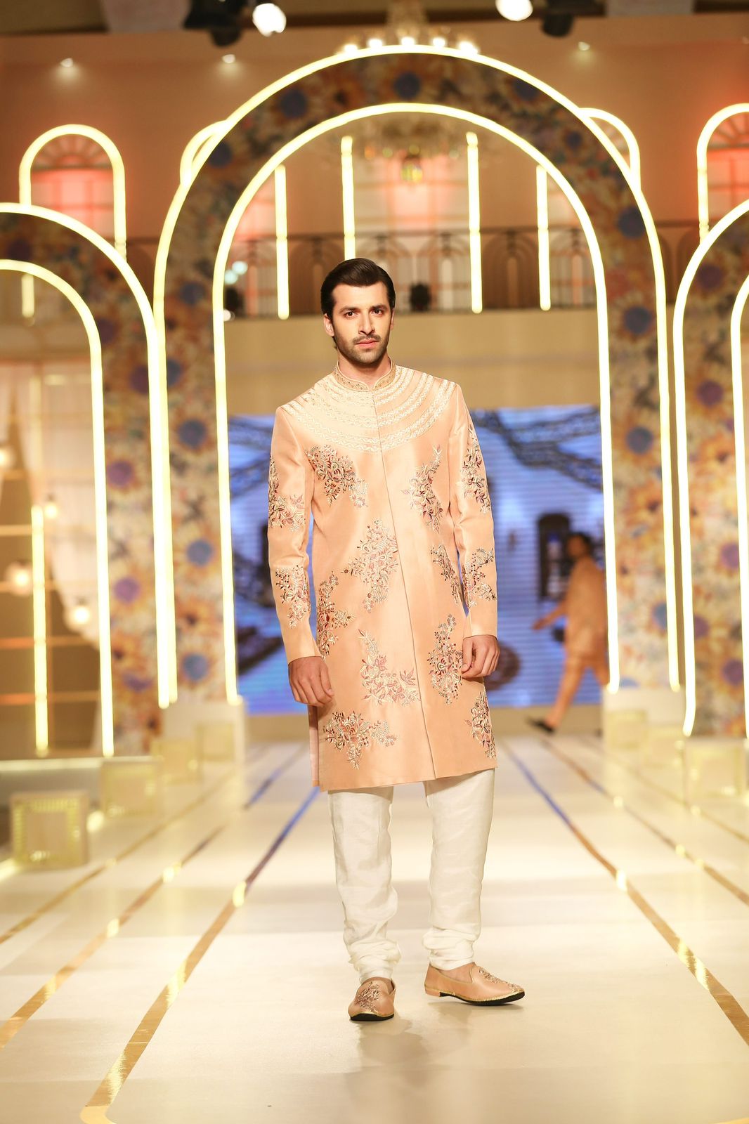 Salmon Pink Sherwani