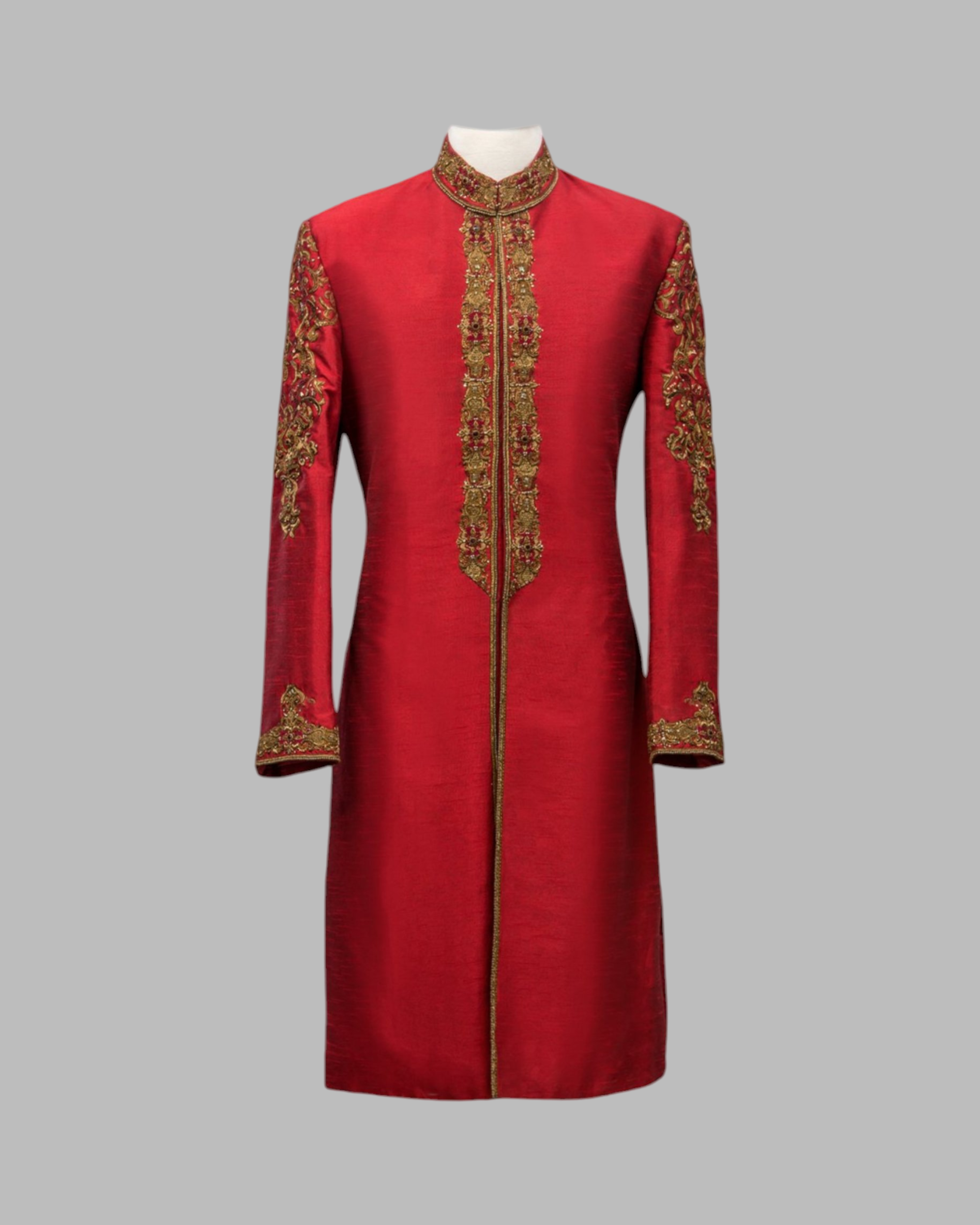 Red Sapphire Sherwani